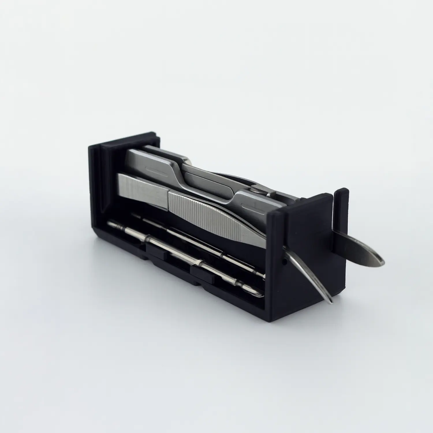 Accessory holder + Tweezers